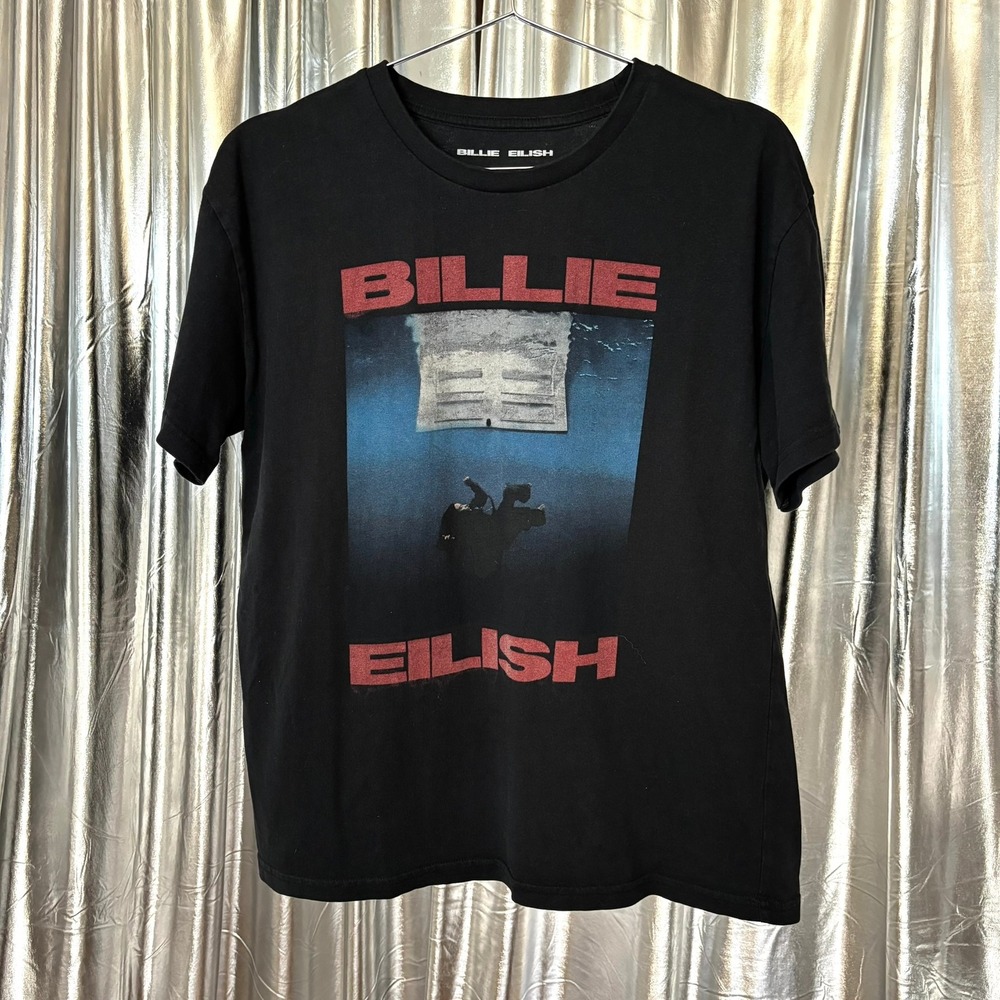 Billie Eilish Hit Me Hard and Soft Black Graphic Tee